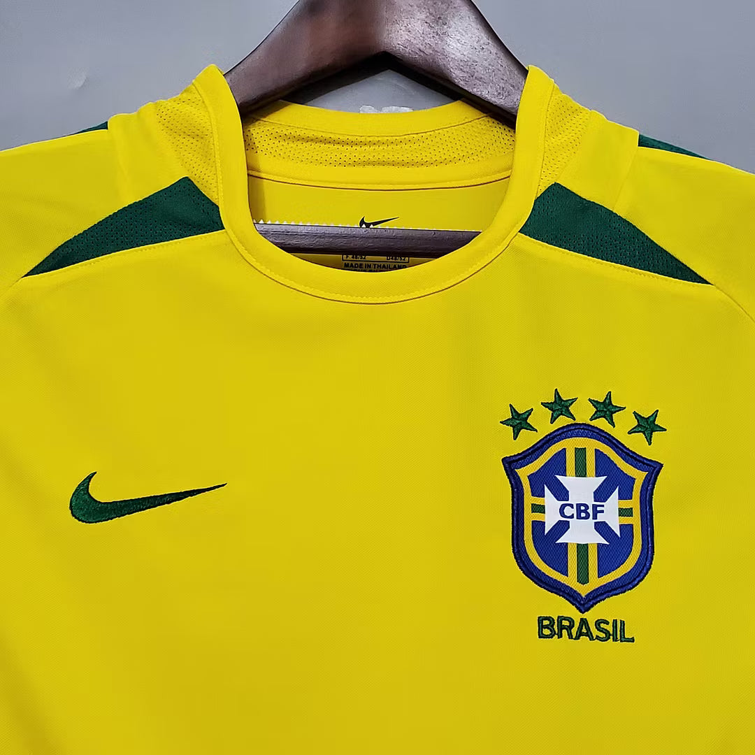 Camiseta Brasil Local 2002 Retro Adulto