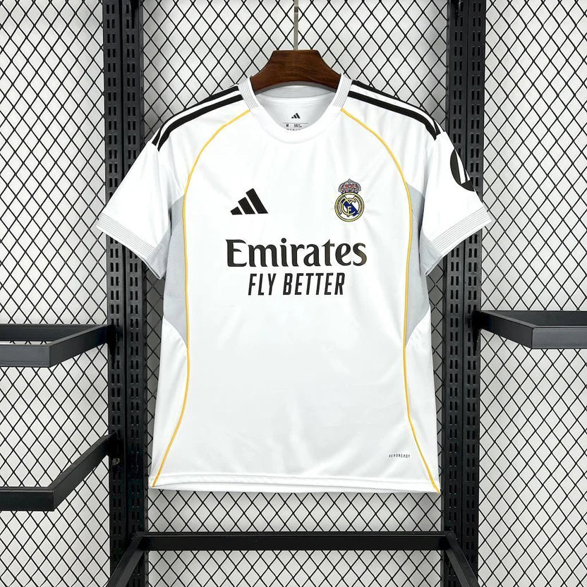 Camiseta Real Madrid Local 25/26 Adulto - Versión Fan