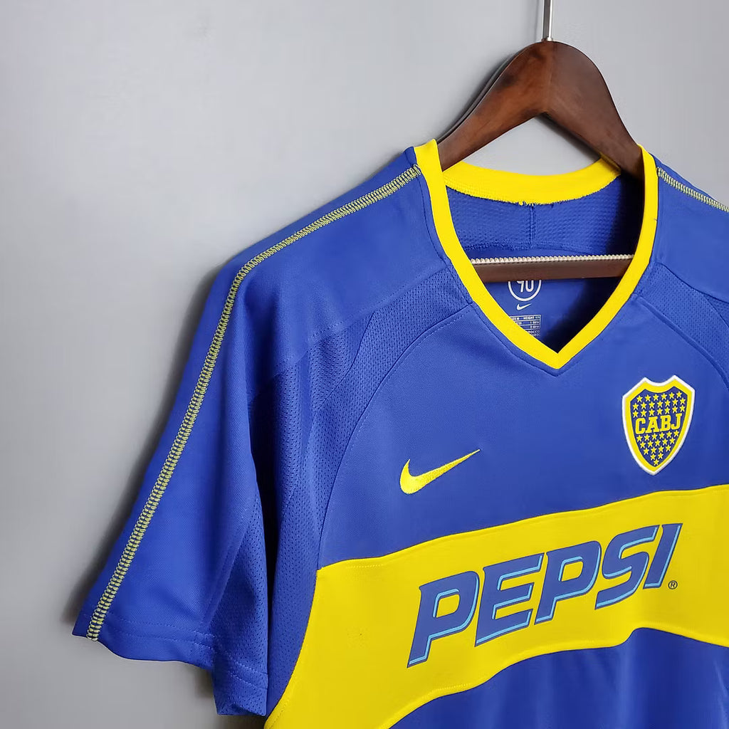 Camiseta Boca Juniors Retro Local 2003/04 Adulto