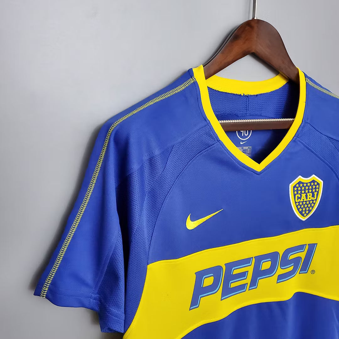 Camiseta Boca Juniors Retro Local 2003/04 Adulto