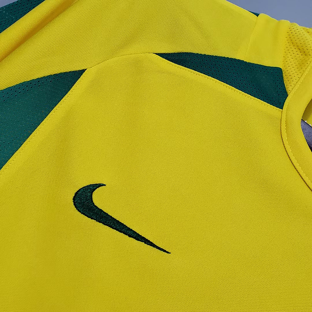 Camiseta Brasil Local 2002 Retro Adulto