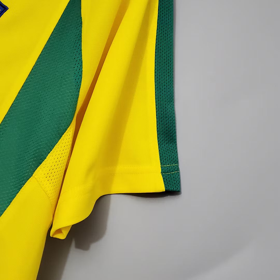 Camiseta Brasil Local 2002 Retro Adulto