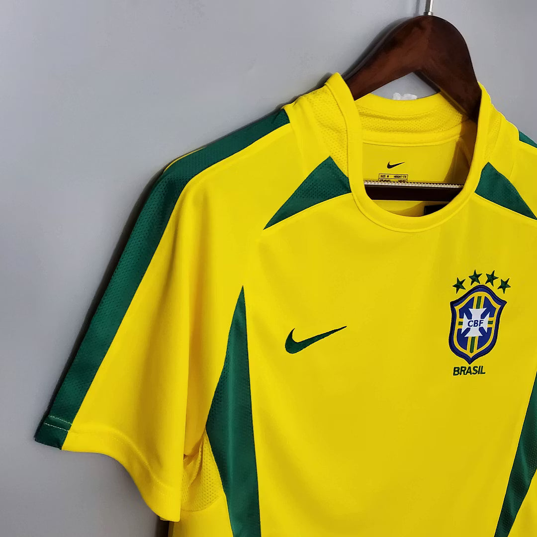 Camiseta Brasil Local 2002 Retro Adulto