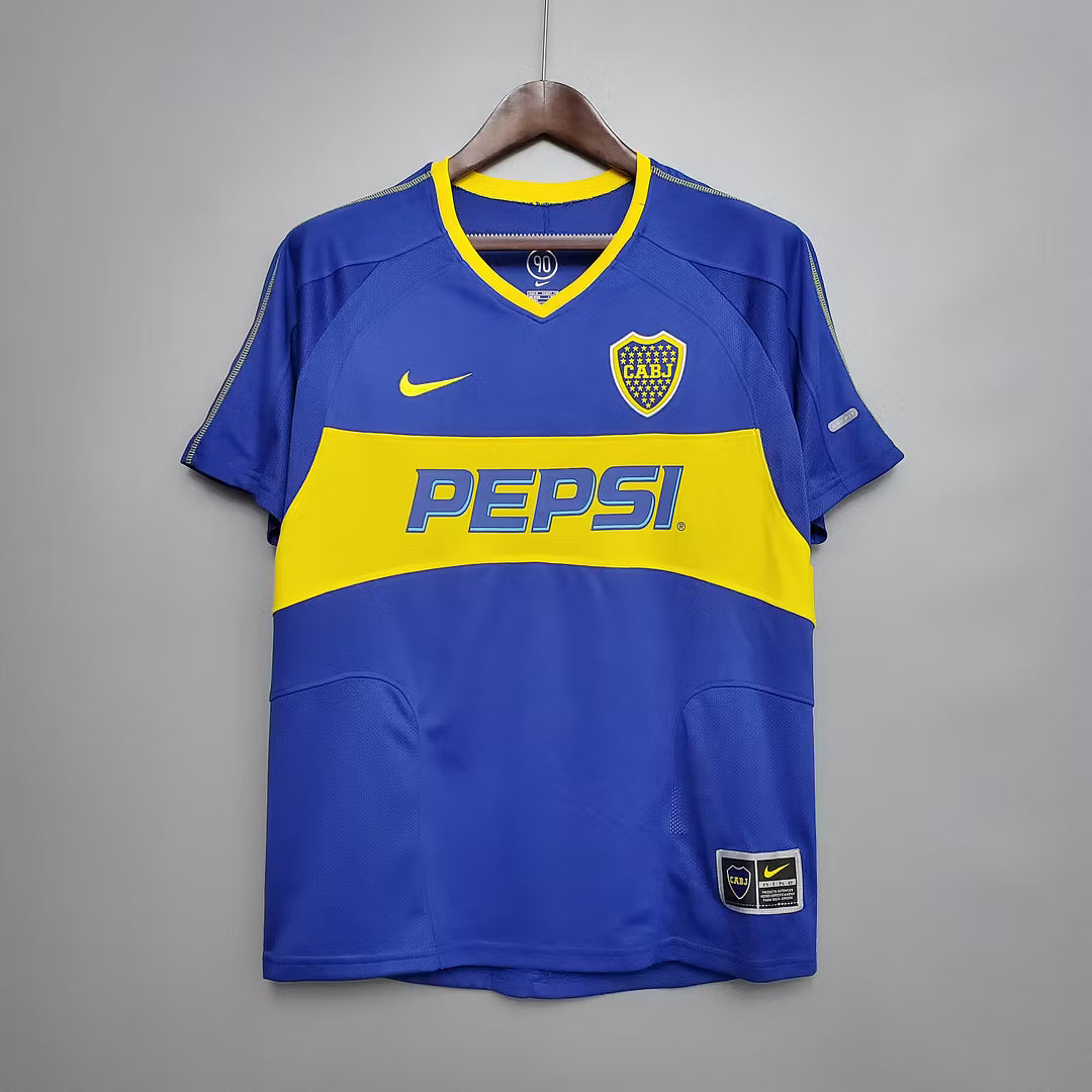 Camiseta Boca Juniors Retro Local 2003/04 Adulto