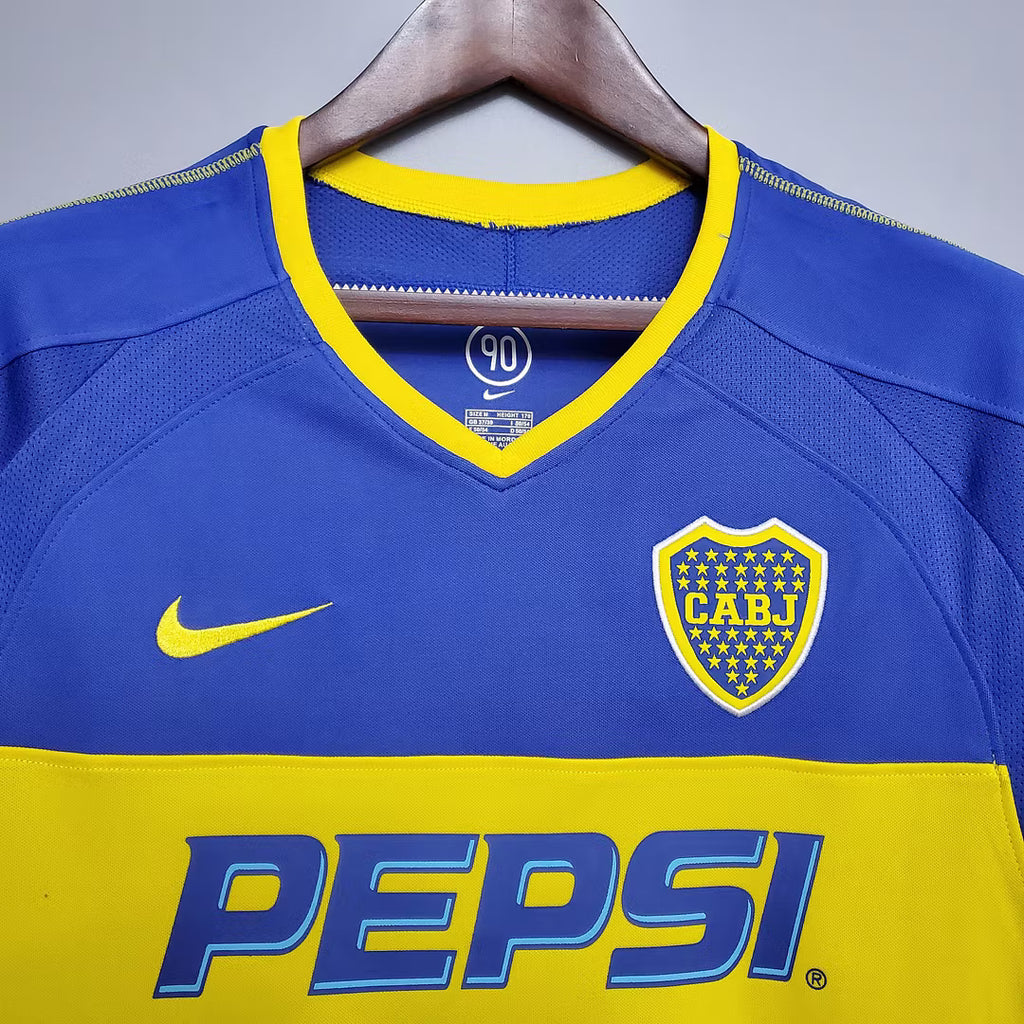Camiseta Boca Juniors Retro Local 2003/04 Adulto