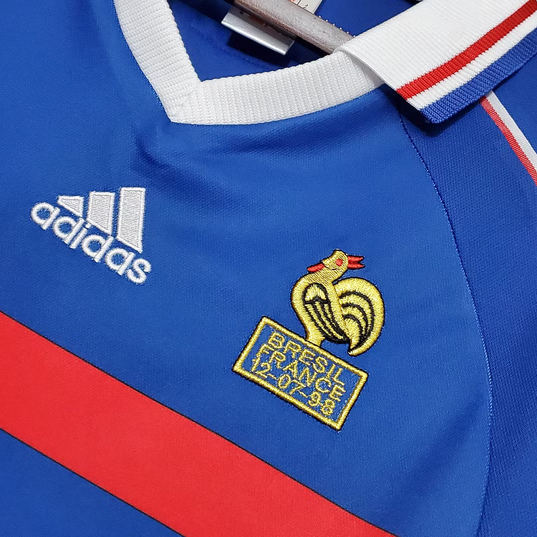 Camiseta Francia Retro Local 1998 Adulto